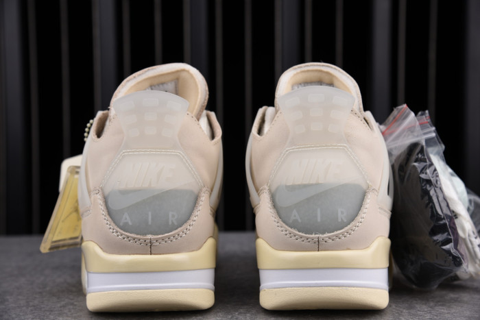 off-white air jordan 4 sail (2020) cv9388-100