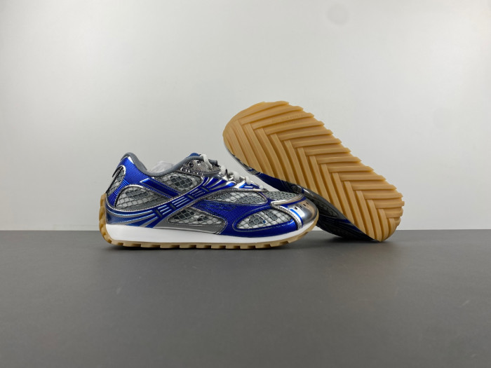 b0tte*a Ven*ta silver & blue orbit sneakers 241798f128005