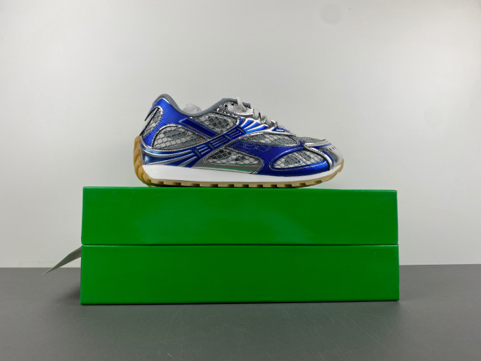 b0tte*a Ven*ta silver & blue orbit sneakers 241798f128005