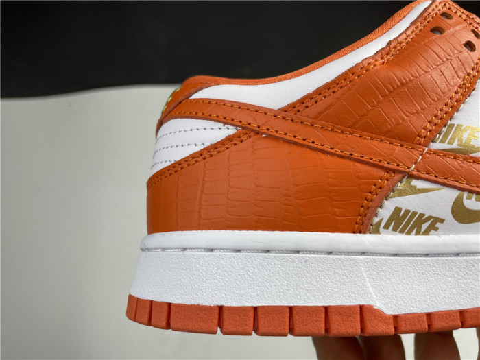 nike sb dunk low white black orange dh3228-161